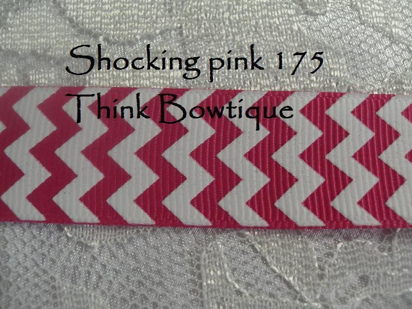 22mm - 7/8 chevron printed grosgrain ribbon 45 metres rolls