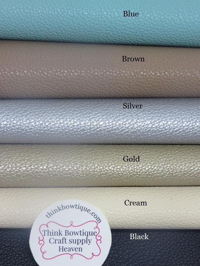 Thin Litchi faux leather sheets