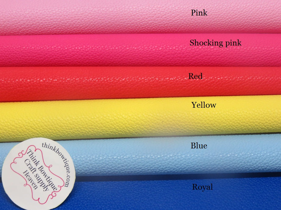 Thin Litchi faux leather sheets