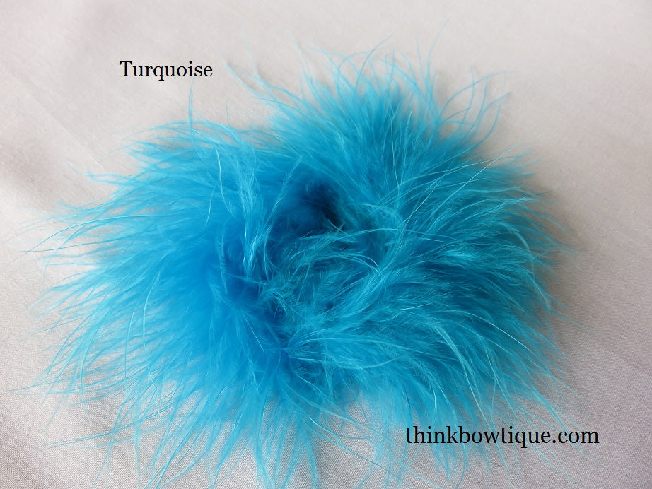 Turquoise Marabou Feather puff Australia