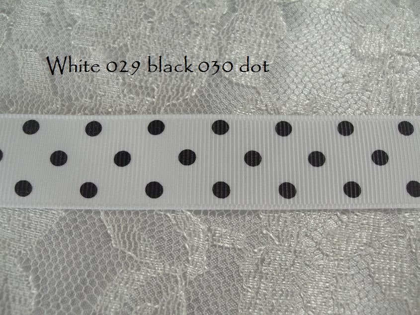 22mm - 7/8 2 colour printed grosgrain 5 metres ALL COLOURS