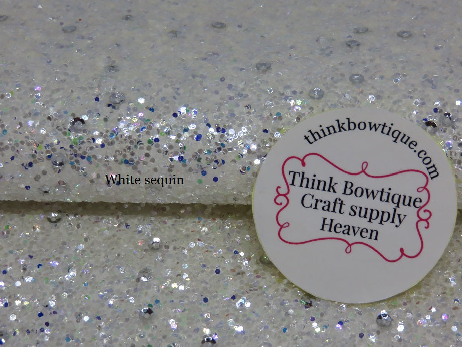 Chunky Glitter faux leatherette sheets