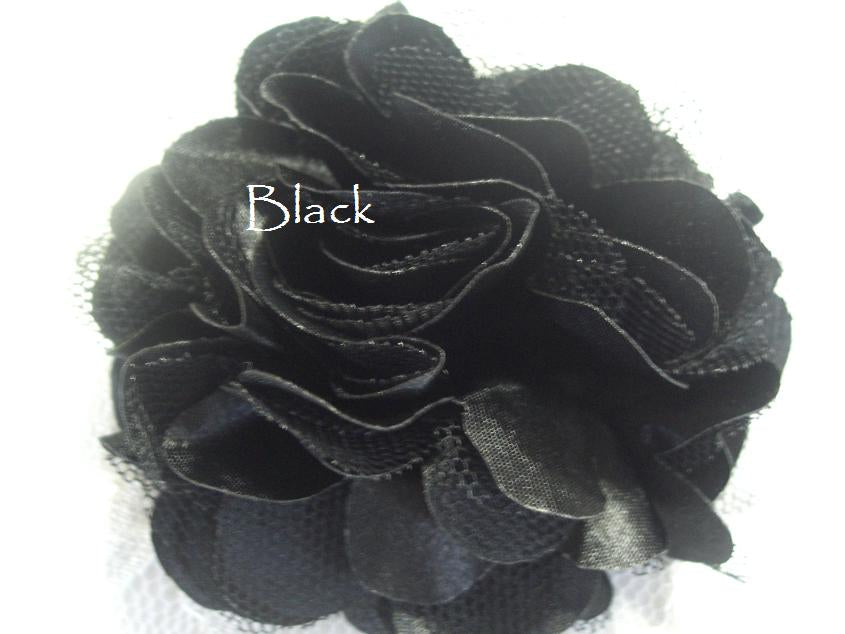 5cm Satin mesh flowers Australia
