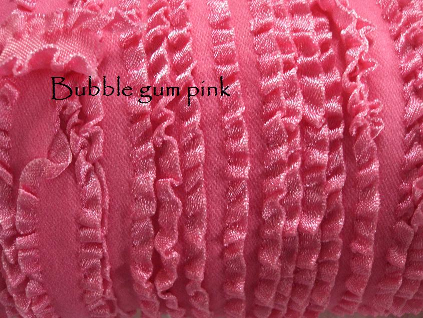 Double frill satin elastic 5 metres