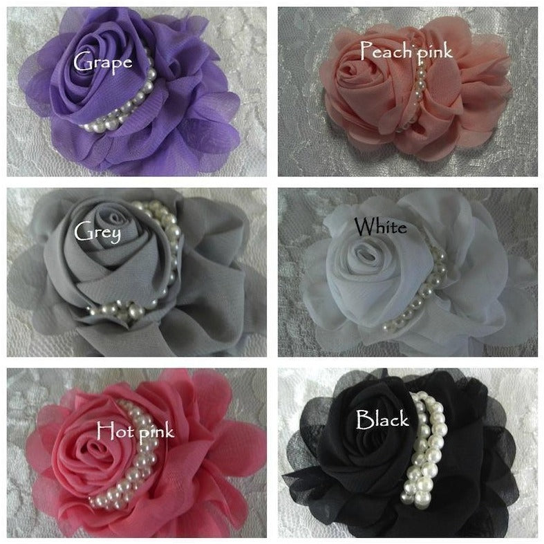 Chiffon rose pearl flower