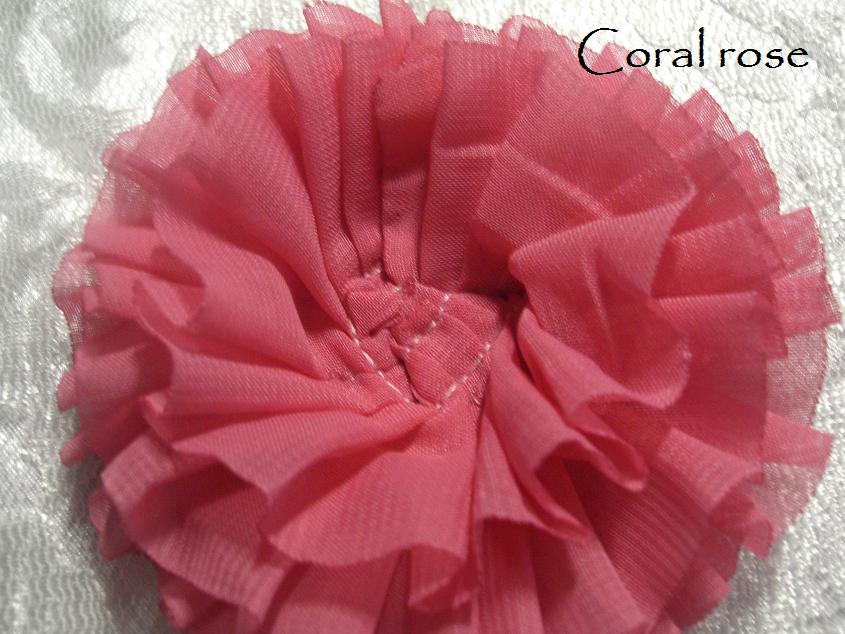 Parisian chiffon flower NO CENTRE