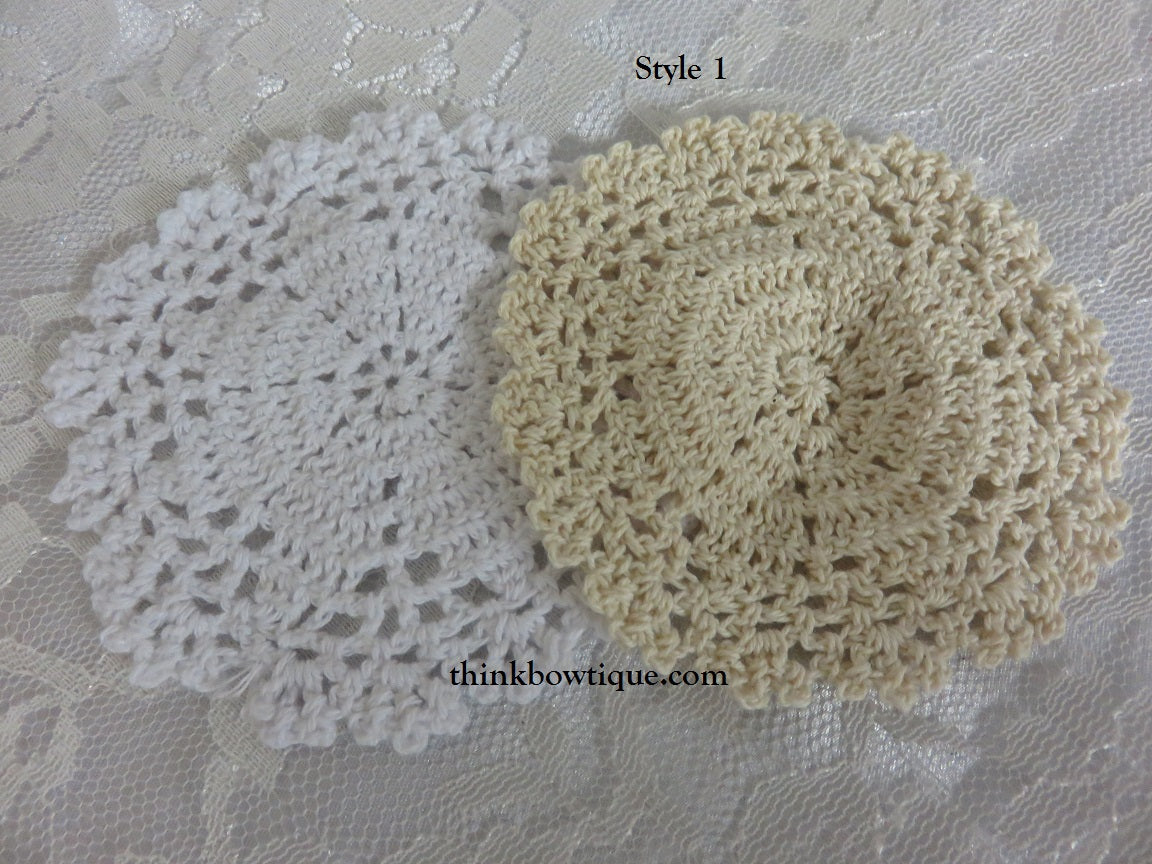 Crochet doilies style 1 IVORY