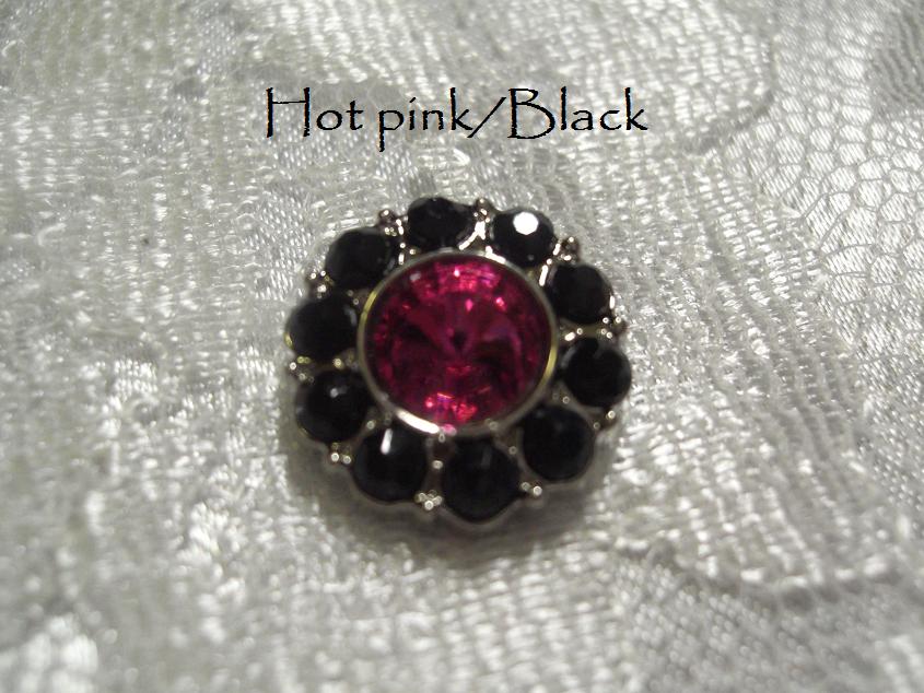 15mm Acrylic rhinestone button