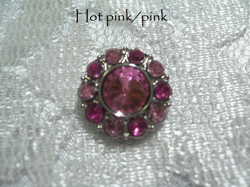 15mm Acrylic rhinestone button