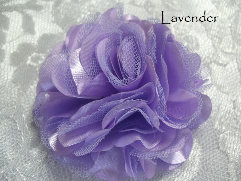 5cm Satin mesh flowers Australia