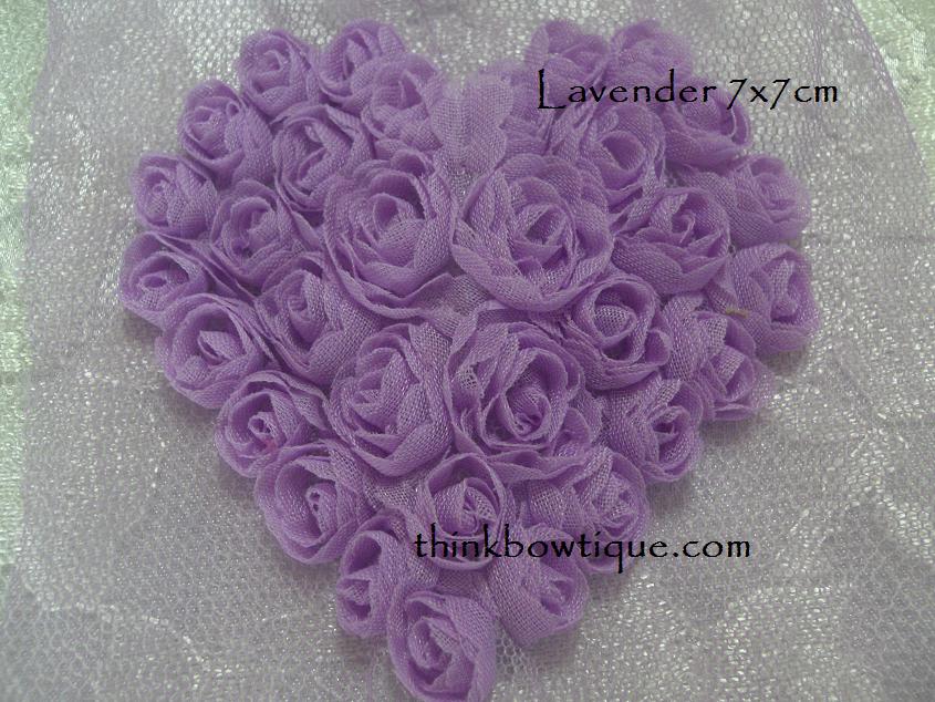 7cm x 7cm Rose mesh hearts small