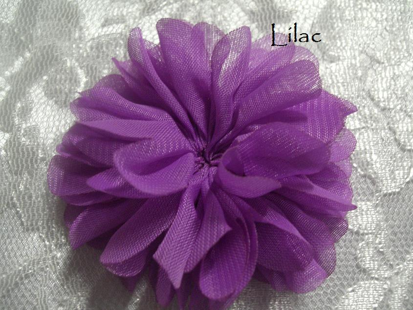 Ruffled chiffon ballerina flower