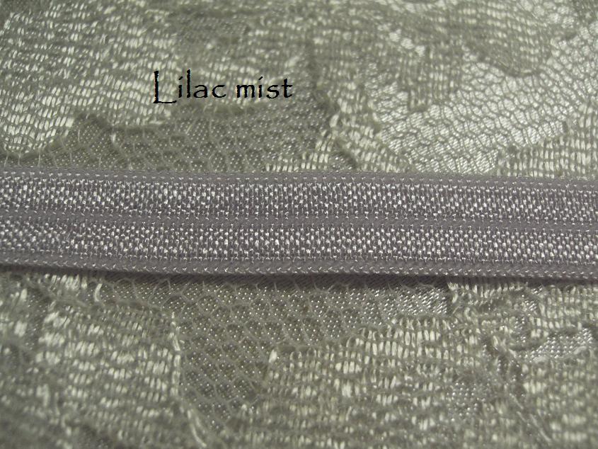 Lilac mist 9mm 3/8 FOE (fold over elastic Australia