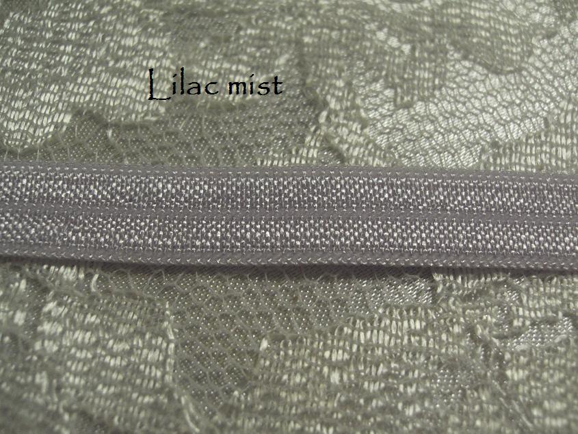 Lilac mist 9mm  3/8 FOE (fold over elastic Australia
