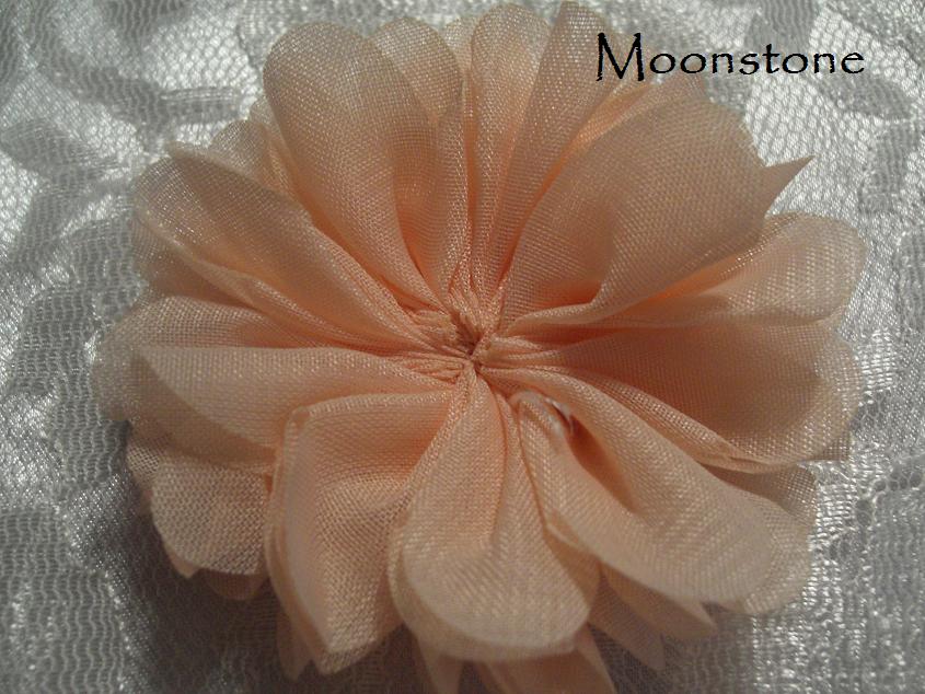 Ruffled chiffon ballerina flower
