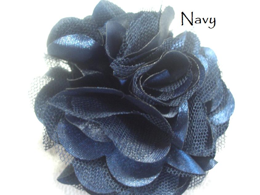 5cm Satin mesh flowers Australia