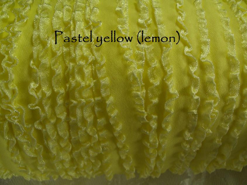 Double frill satin elastic 5 metres