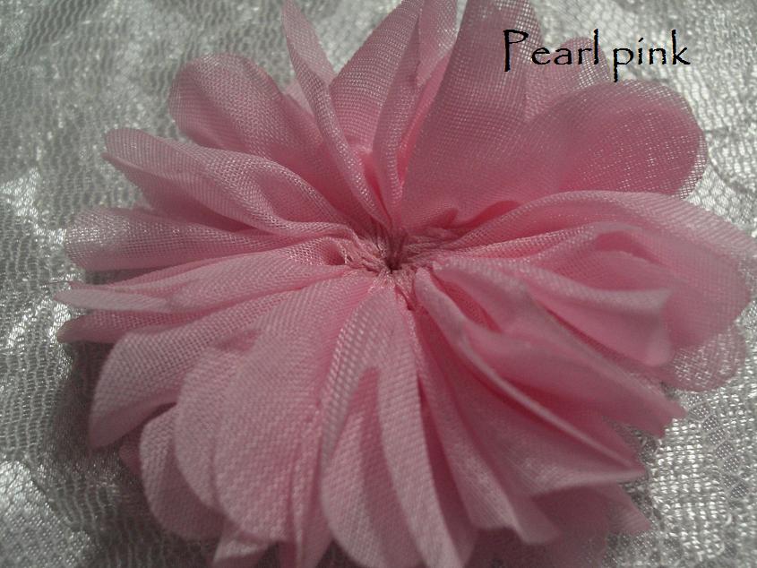 Ruffled chiffon ballerina flower