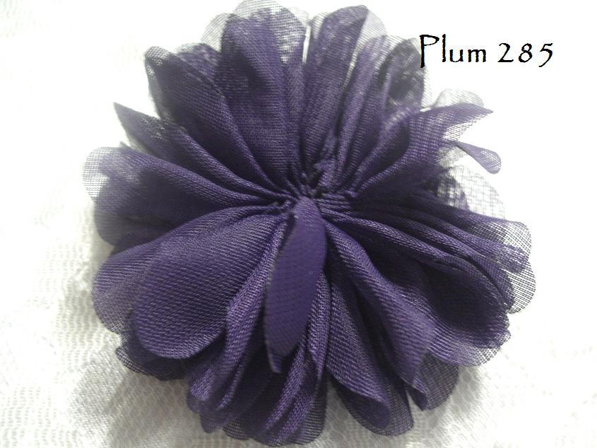 Ruffled chiffon ballerina flower