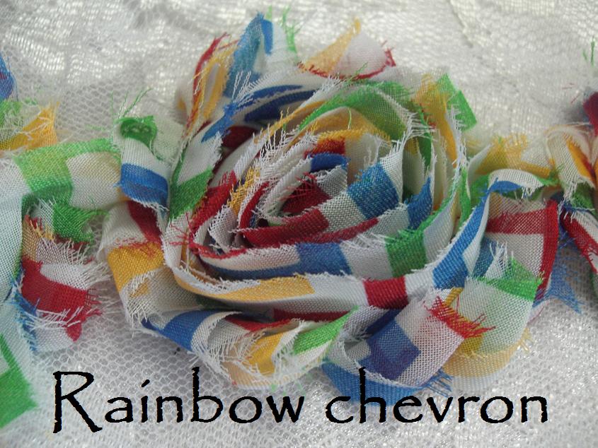 Shabby chiffon flowers 6cm pkt 5 same colour in Australia