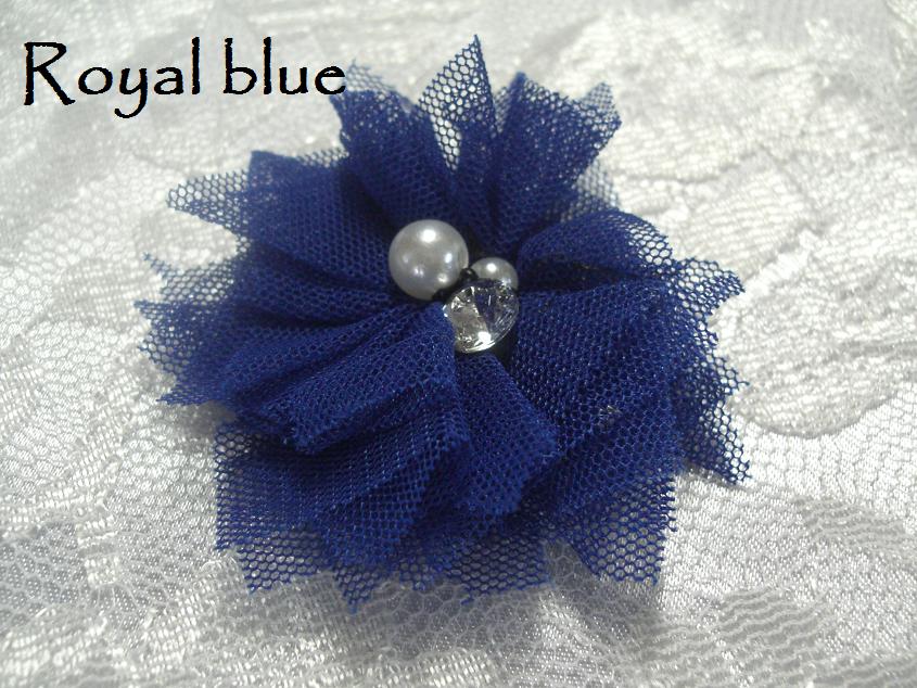 6cm Elizabeth tulle puff flowers