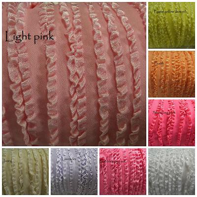 Double frill satin elastic 5 metres