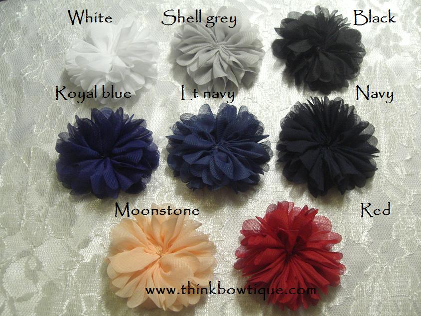 Ruffled chiffon ballerina flower