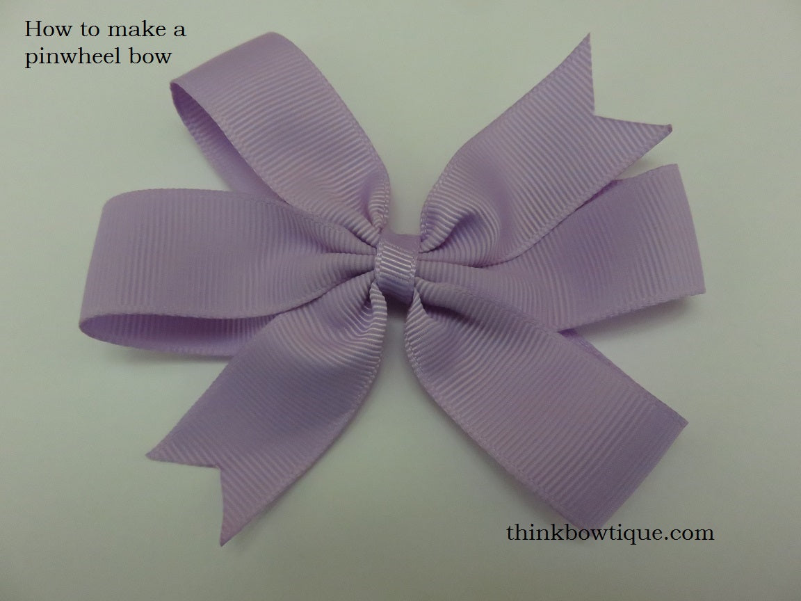 How to make a pinwheel bow β Think Bowtique