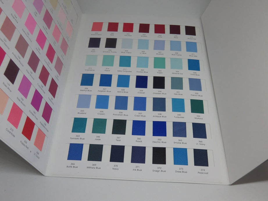 Ribbon colour charts Australia – Think Bowtique