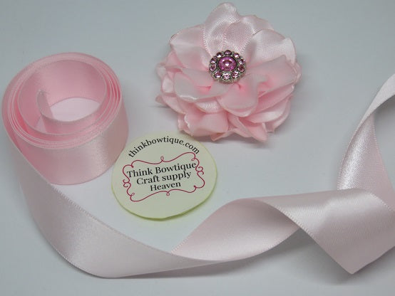 115 Powder pink satin ribbon Australia