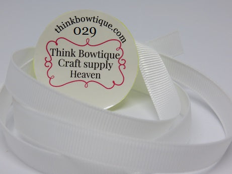 029 White grosgrain ribbon Australia