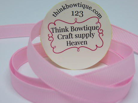 123 Ribbons 123 Pearl pink Grosgrain ribbon Australia – Think Bowtique