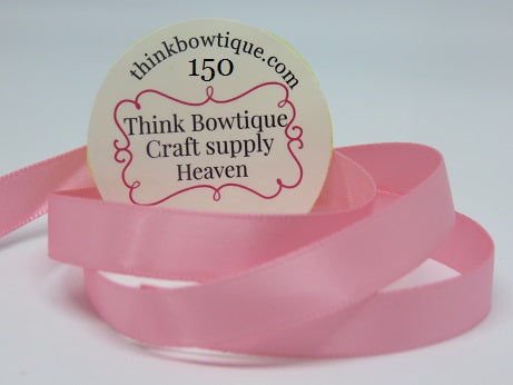 150 Pink Double sided satin ribbon Australia