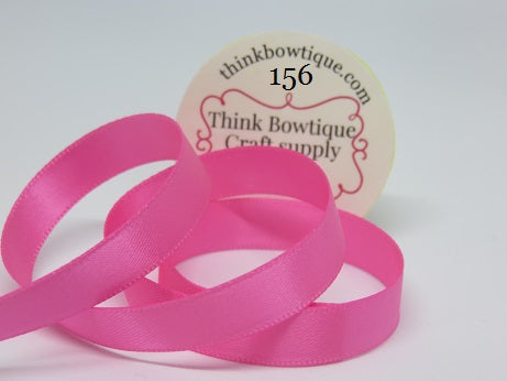156 Hot Pink Double sided satin ribbon Australia