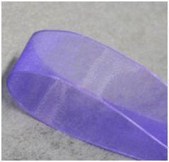 465 Purple 25mm Organza ribbon