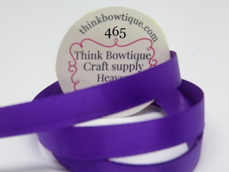 465 Purple double sided satin ribbon Australia