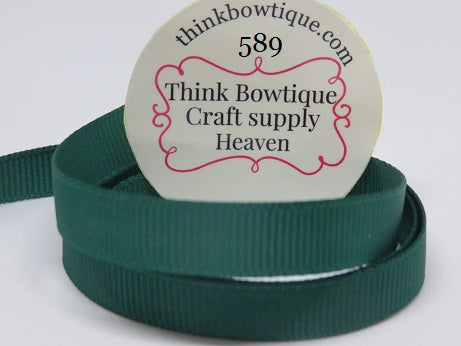 Hunter Strong Ribbon 589 Hunter Grosgrain ribbon Australia – Think Bowtique