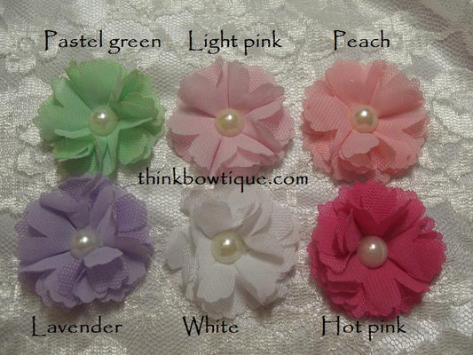 5cm Amy chiffon tulle flower