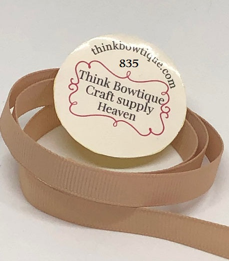 835 Tan Grosgrain ribbon Australia – Think Bowtique