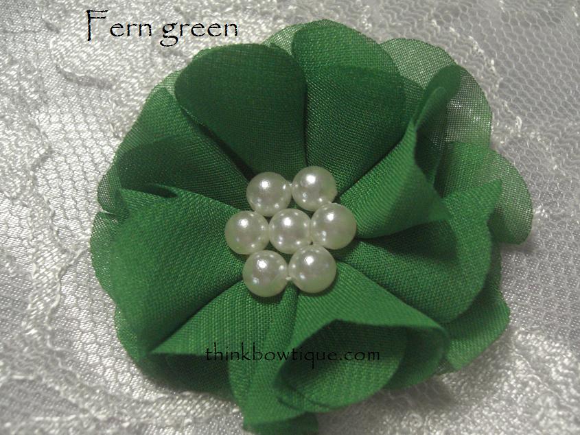 5cm Chiffon pearl flower