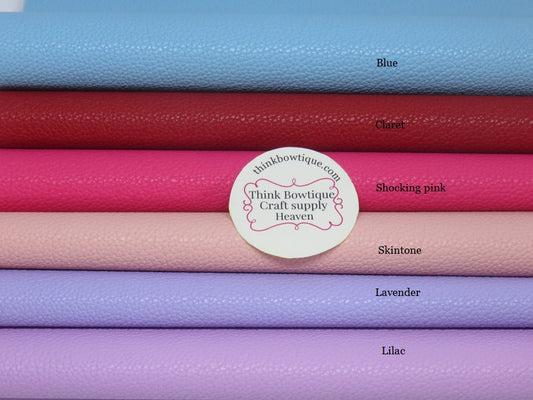 Thin Litchi faux leather sheets