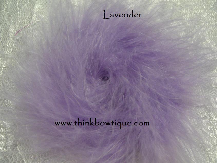 Lavender Marabou Feather puff Australia