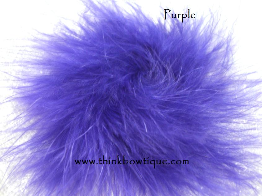 Purple Marabou Feather puff Australia