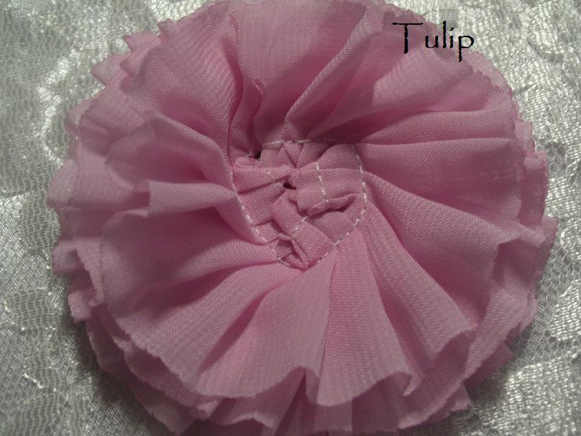 Parisian chiffon flower NO CENTRE